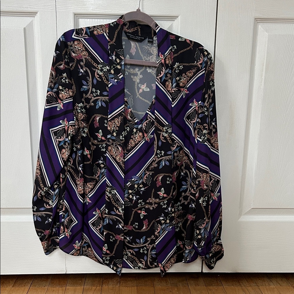 Vintage Patterned Blouse